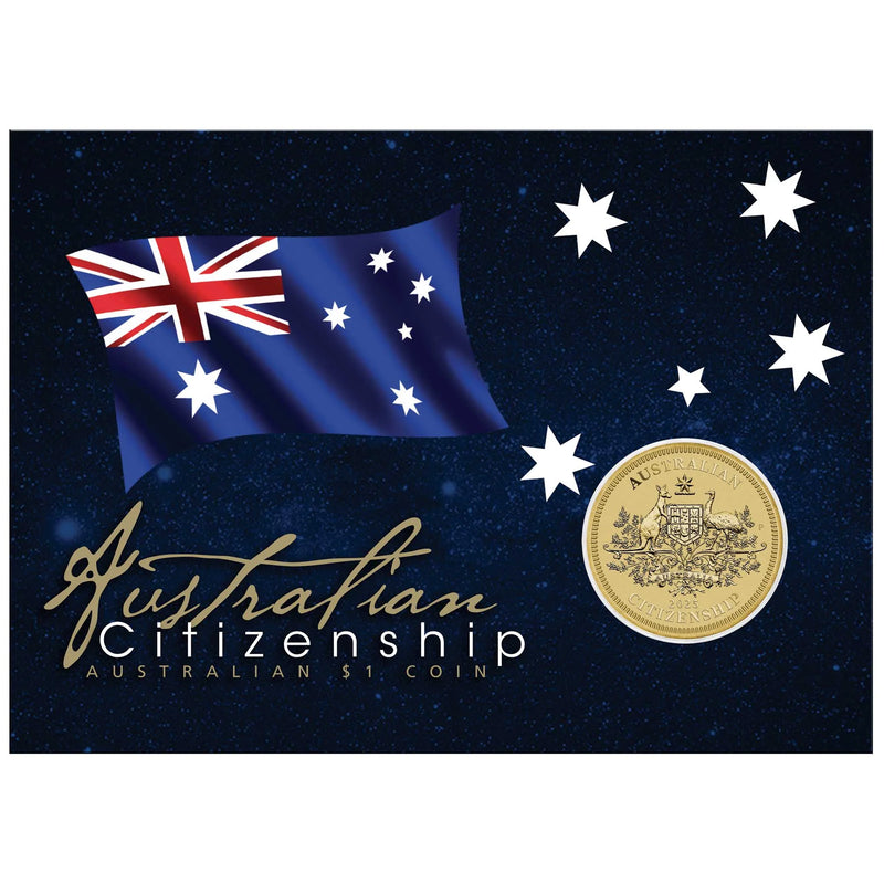 2025 Australian Citizenship $1 Coin in Card