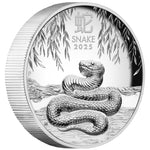 2025 Australian Lunar Series Year of the Snake 1oz Silver Proof HR Coin