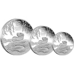 2025 Australian Lunar Series Year of the Snake Silver Proof Three-Coin Set