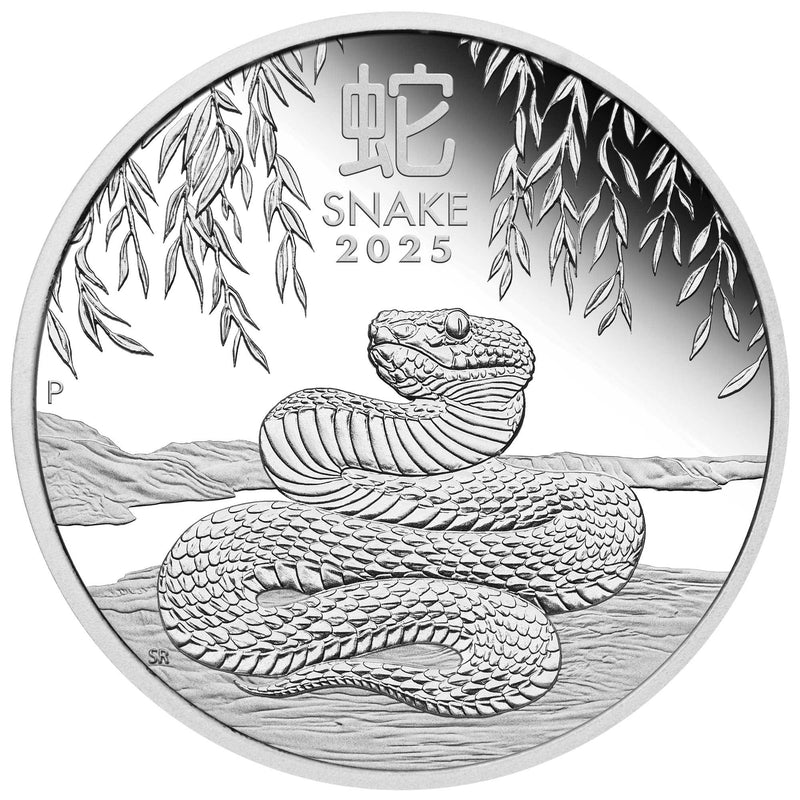 2025 Australian Lunar Series Year of the Snake 1/2oz Silver Proof Coin