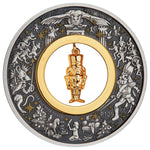 2024 The Christmas Nutcracker 2oz Silver Antiqued Coloured Coin