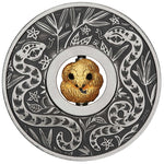 2025 Year of the Snake Rotating Charm 1oz Silver Antiqued Coin