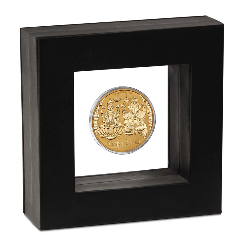 2023 Happy Diwali 1oz Silver Gilded Medallion
