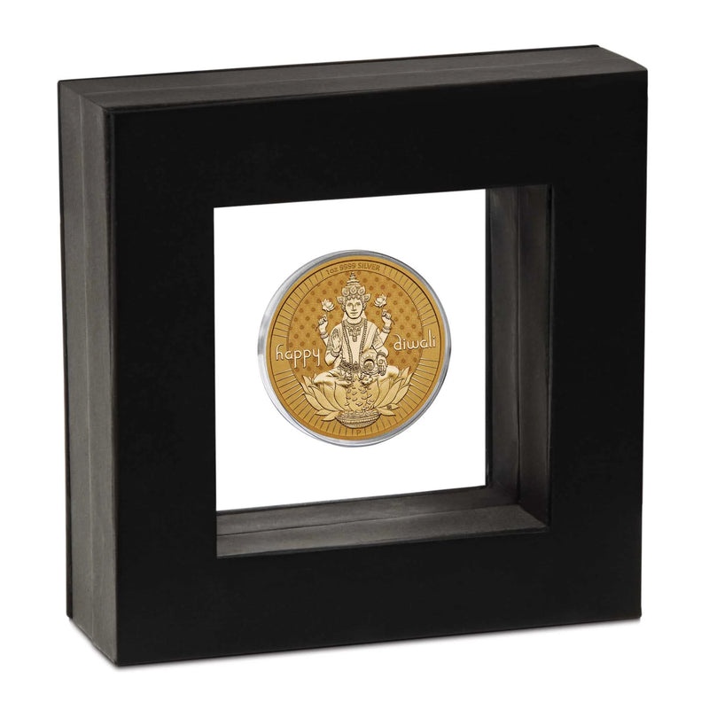 2024 Happy Diwali 1oz Silver Gilded Medallion