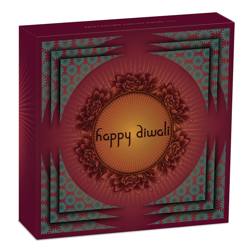 2024 Happy Diwali 1oz Silver Gilded Medallion