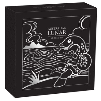 2025 Australian Lunar Series Year of the Snake 1oz Silver Gilded Coin