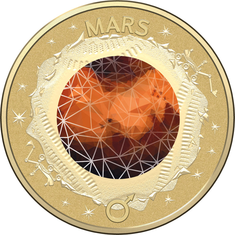 2017 Australia Planetary 10-Coin Complete Collection with Mars $2 Coin