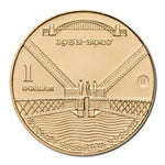 2007 $1 75th Anniversary of the Harbour Bridge B Mint Mark Uncirculated Coin