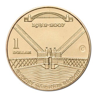 2007 $1 75th Anniversary of the Harbour Bridge C Mint Mark Uncirculated Coin