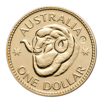 2011 $1 Australian Ram's Head Uncirculated S Counterstamp Coin