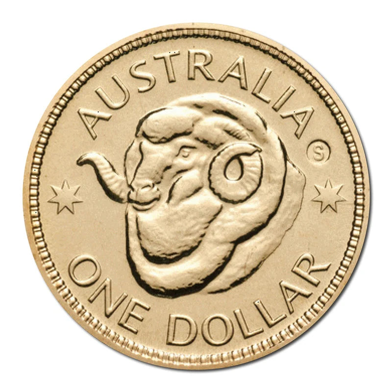 2011 $1 Australian Ram's Head Uncirculated S Counterstamp Coin