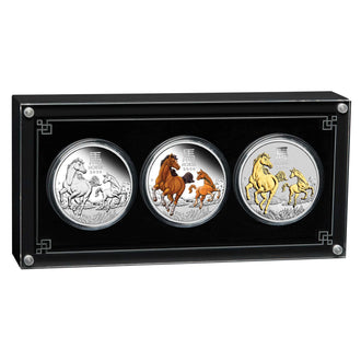 2026 Year of the Horse Lunar Series III Trio Silver Proof Coin Set