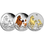 2026 Year of the Horse Lunar Series III Trio Silver Proof Coin Set