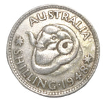 1948 Australian Silver One Shilling Coin