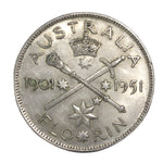 1951 Australian Commemorative Florin - Federation Jubilee