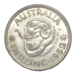 1952 Australian Silver One Shilling Coin