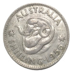 1956 Australian Silver One Shilling Coin
