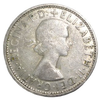 1954 Australian Silver One Florin Coin