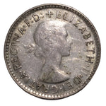 1962 Australian Silver 6-Pence Coin