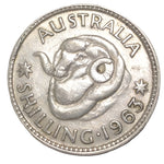 1963 Australian Silver One Shilling Coin
