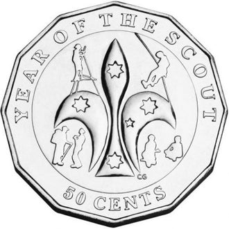 2008 50c Centenary of Scouts in Australia Uncirculated Coin