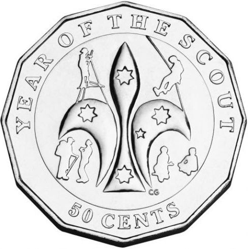 2008 50c Centenary of Scouts in Australia Uncirculated Coin
