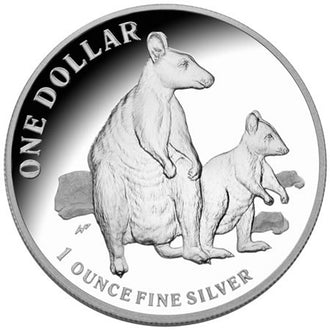 2011 Australian Allied Rock Wallaby 1oz Silver Proof Coin