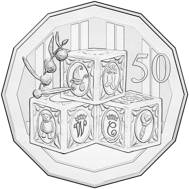 2015 50c Royal Baby of the Duke and Duchess of Cambridge Uncirculated Coin