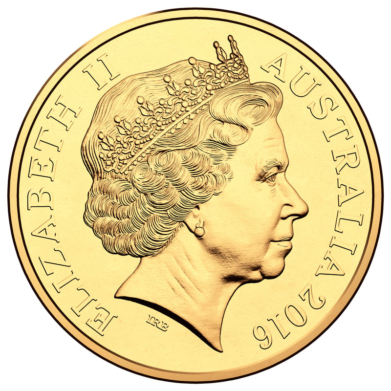 2016 50c Australia 50th Anniversary of Decimal Currency Gold Plated Uncirculated Coin