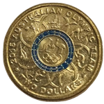 2016 $2 Rio Olympics Blue Coloured Circulated Coin