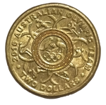 2016 $2 Rio Olympics Yellow Coloured Circulated Coin