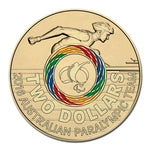 2016 $2 Rio Paralympics Coloured Uncirculated Coin in Card