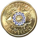 2019 $2 Police Remembrance Coloured Circulated Coin