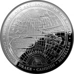 2019 $5 Domed 1oz Silver Coin 1626 A New Map of the World