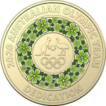 2020 $2 Tokyo Olympics Coloured Circulated Coin - Dedication