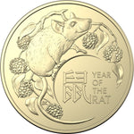 2020 $1 Year of the Rat 2-Coin Uncirculated Set