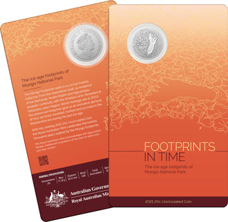 2021 20c Mungo Footprint Uncirculated Coin