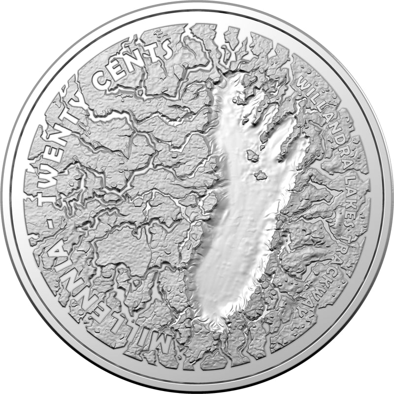 2021 20c Mungo Footprint Uncirculated Coin