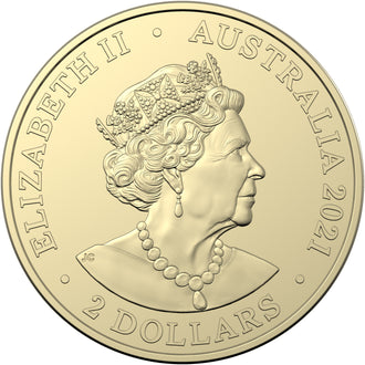 2021 $2 Australian Ambulance Services Coloured Circulated Coin