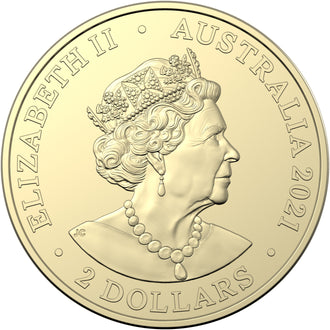 2021 $2 Aboriginal Flag Coloured Circulated Coin