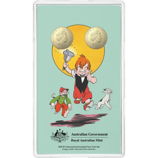 2021 Centenary of Ginger Meggs $1 Two Coin Set