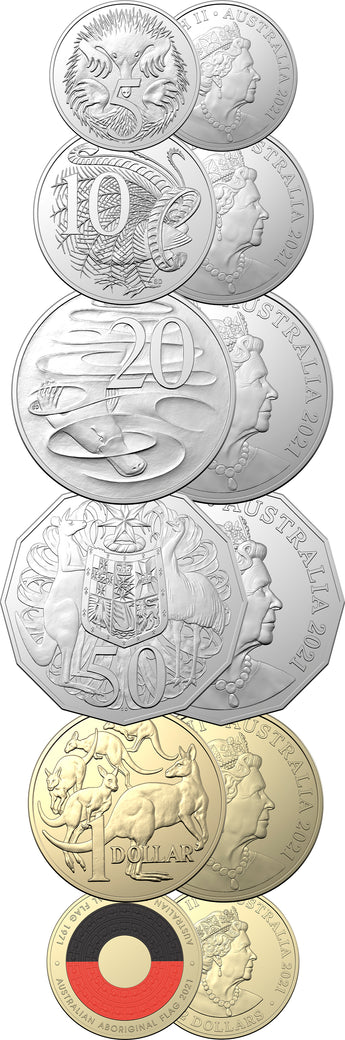 2021 Australian 6-Coin Mint Uncirculated Set