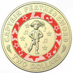 2021 $2 Australian Wiggles Coloured Circulated Coin - Captain Feathersword