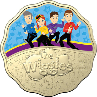 2021 30 Years of the Wiggles 2-Coin Coloured Set