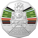 2022 50c Australian Steam Trains Coloured Coin - NSW South Maitland Railways 10 Class No.25