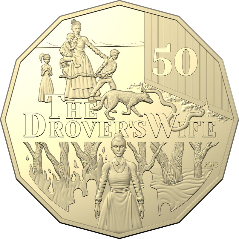 2022 50c Australian Henry Lawson – The Drovers Wife