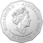 2022 50c Australian Steam Trains Coloured Coin - TAS North Farrell Mine Tramway