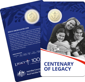 2023 $1 Centenary of Legacy Uncirculated Coin