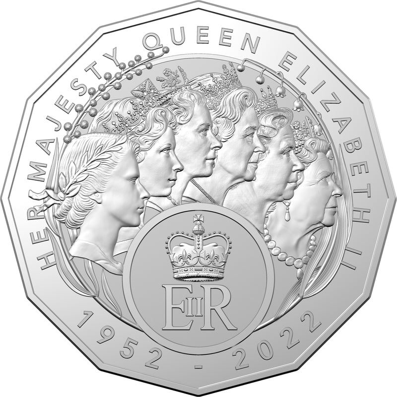 2023 50c Elizabeth Regina HM Queen Elizabeth II QEII Commemorative Uncirculated Coin