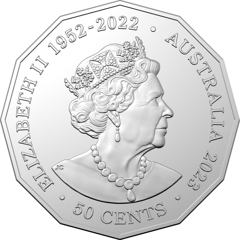 2023 50c Elizabeth Regina HM Queen Elizabeth II QEII Commemorative Uncirculated Coin